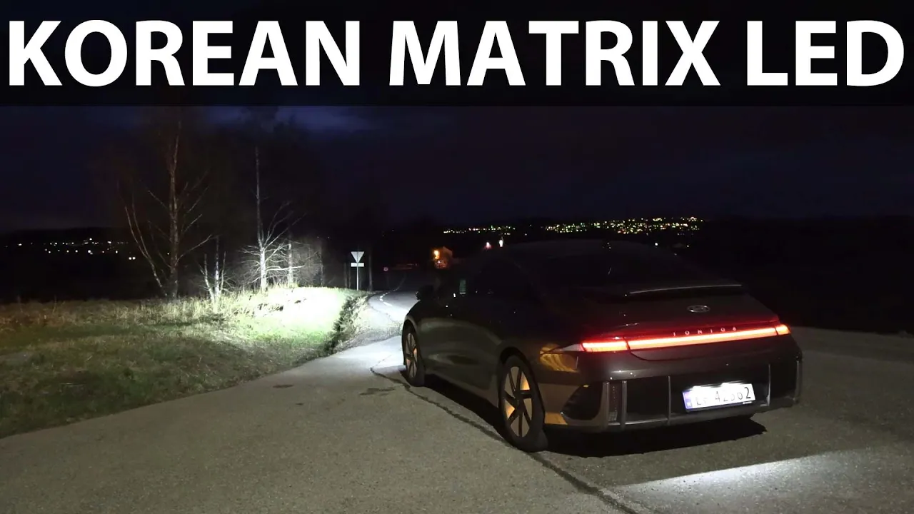 Hyundai Ioniq 6 headlights test