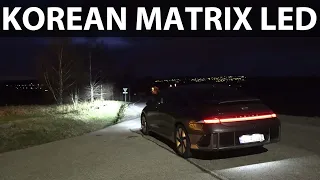 Hyundai Ioniq 6 headlights test