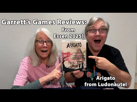 Garrett's Games Reviews Essen 2025 Release Arigato from Ludonaute