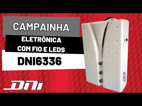 Campainha com Fio e Musicas Programáveis. Bivolt 6336 DNI