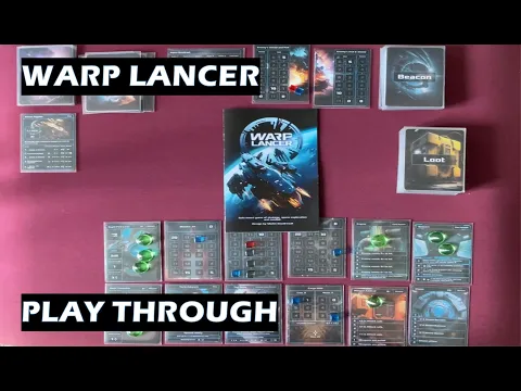 Warp Lancer Board Game Play Through
