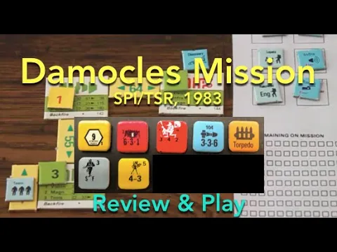 Damocles Mission (SPI/TSR) Board Game Review & How to Play