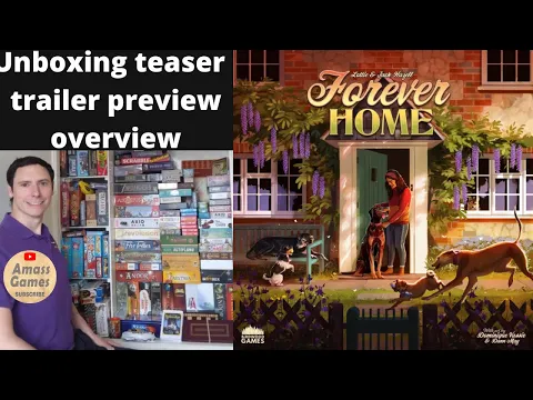 Forever Home #unboxing #boardgame #tabletop AmassGames #tabletop #boardgaming #boardgameplayer