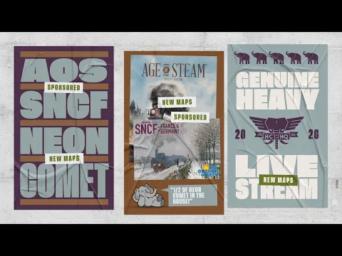 Age of Steam: Pittsburgh Metro & SNCF: Keystone Connection Play-throughs by Heavy Cardboard