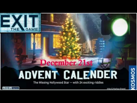 Exit The Game: The Missing Hollywood Star - December 21st