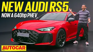 2026 Audi RS5 revealed as 640hp V6 PHEV | First Look | Autocar India