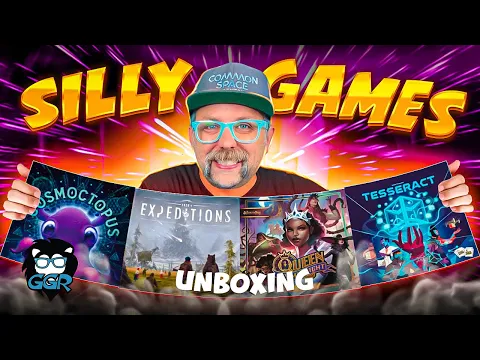 Silly Board Game Unboxings - August, 2023 - Expeditions, Cosmoctopus, Queen By Midnight and More!