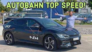 Top Speed In The Kia EV6 On The German Autobahn