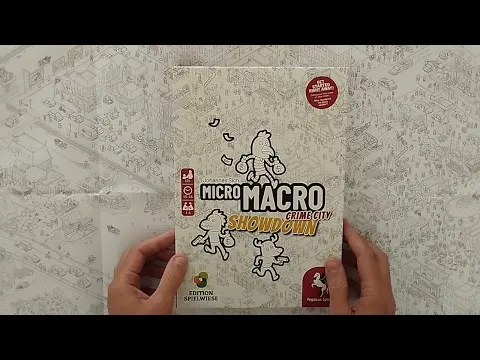 Micromacro Showdown comparison board game Tetralogy AmassGames unboxing teaser trailer preview games