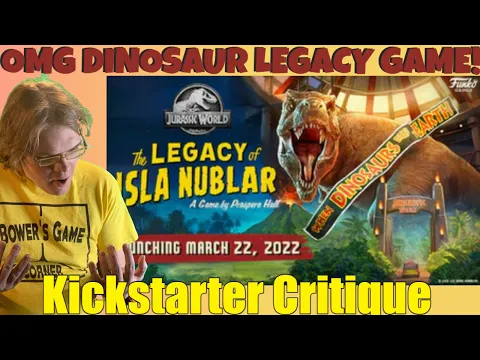 Jurassic World: The Legacy of Isla Nublar - Kickstarter Critique Review