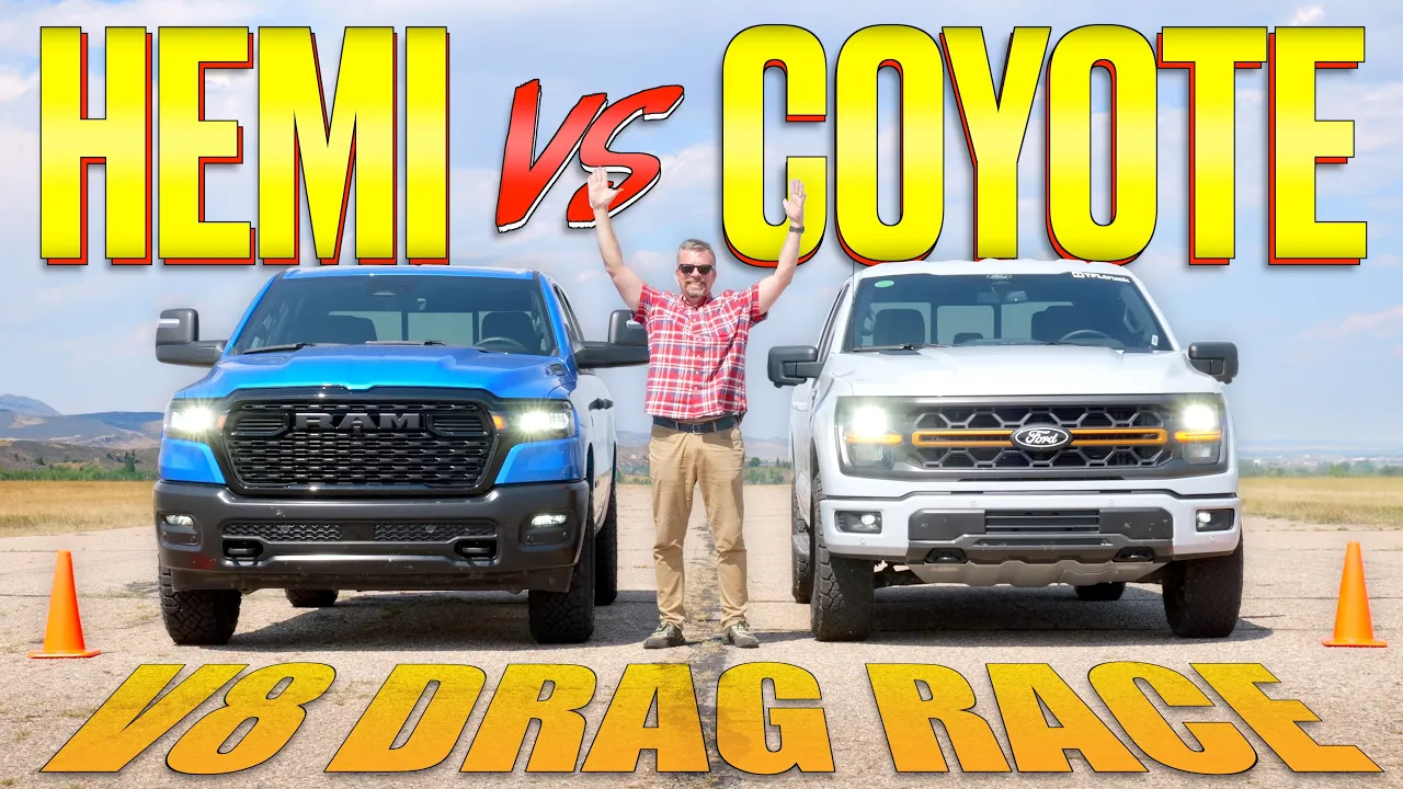 The Ram HEMI V8 RETURNS to the Drag Strip: But Is It FASTER Than Ford's Coyote V8 F-150?