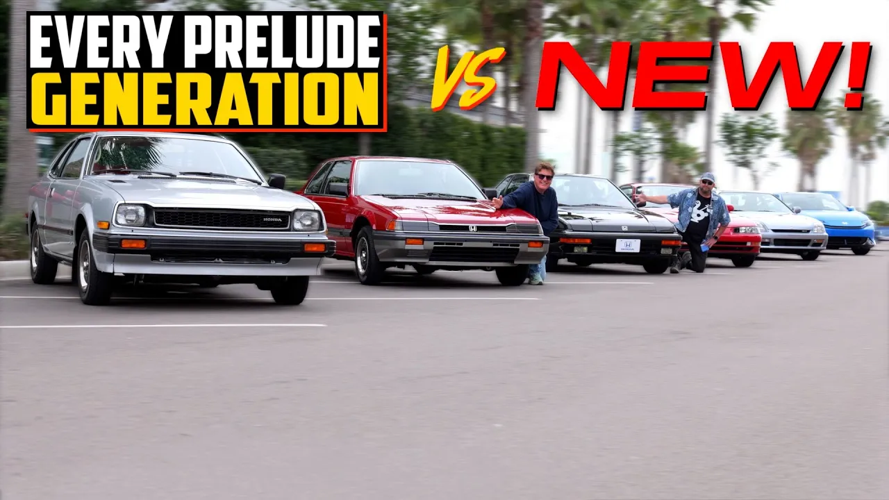 We Get Behind The Wheel of Every Generation Of Prelude Including The New 2026 Honda Prelude!