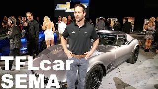 Watch NASCAR champion Jimmie Johnson's cool resto-mod Vette Debut at SEMA