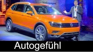 VW Tiguan Allspace (US LWB version) Volkswagen SUV Premiere review all-new