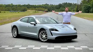 Big Electric Skids! I Drift Around In The Base Porsche Taycan RWD