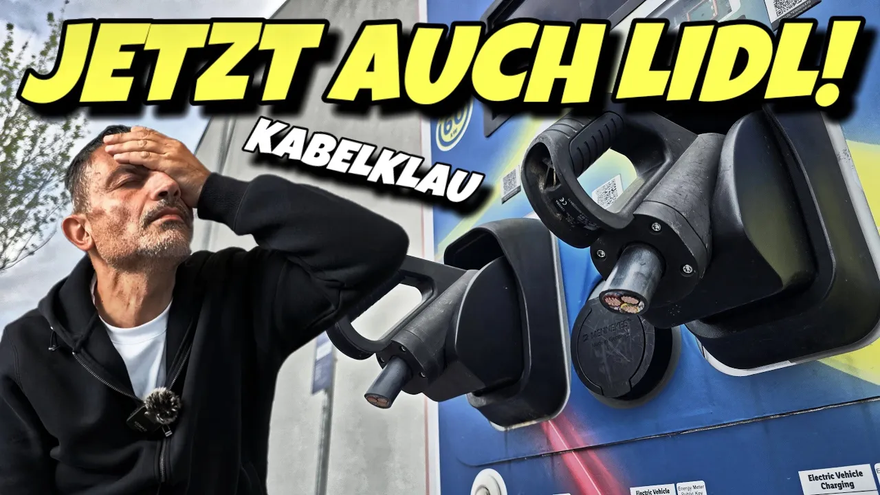 Nutzlose Videoüberwachung! Ladekabel jetzt bei Lidl geklaut. Ein riesen Problem der E-Mobilität #ev