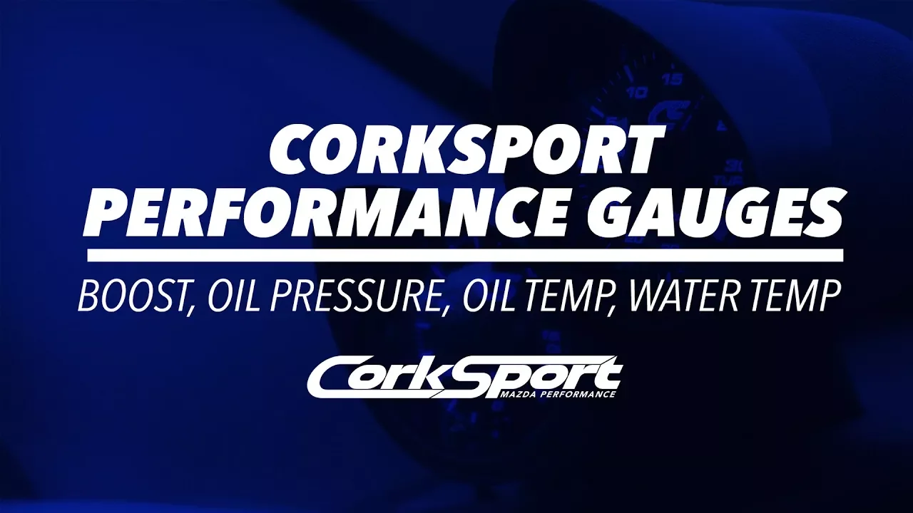 CorkSport Mazda Performance Gauges Video