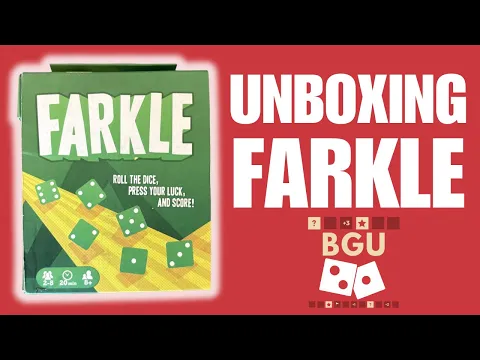 Farkle Dice Game Unboxing