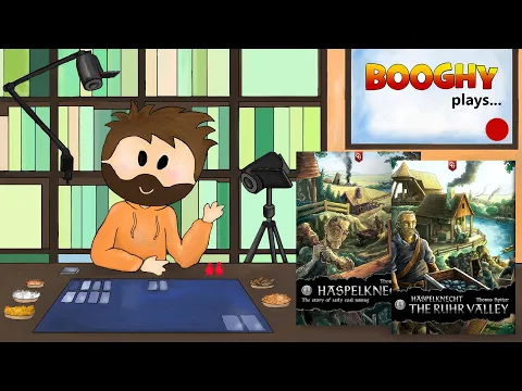 Booghy plays... Haspelknecht(w.exp.TRV)(2p, Rules Overview, Playthrough, Review)