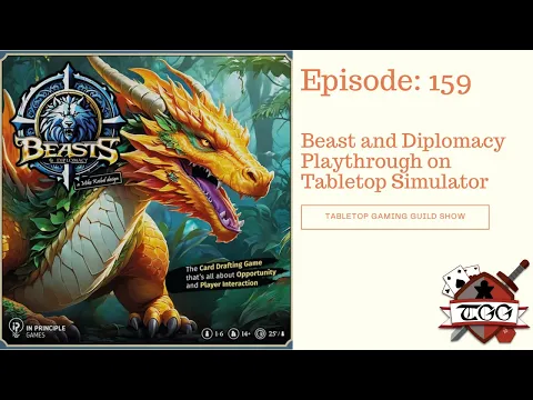 Beast and Diplomacy Playthrough On Tabletop Simulator With the Games Designer