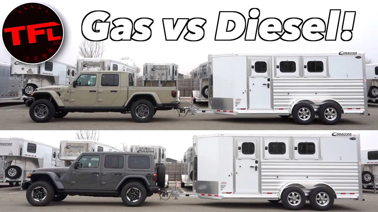What Tows Better - a Gasoline Jeep Gladiator or a Diesel Jeep Wrangler?
