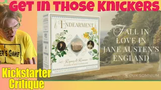 Endearment - Jane Austen Tinder The Game - Kickstarter Critique Review