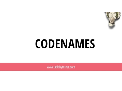 Table by Teresa reviews CODENAMES