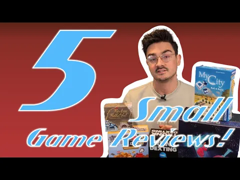 5 Small box Game Reviews | Broken and Beautiful, My City Roll and Build, Abducktion and more!
