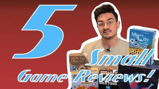 5 Small box Game Reviews | Broken and Beautiful, My City Roll and Build, Abducktion and more!