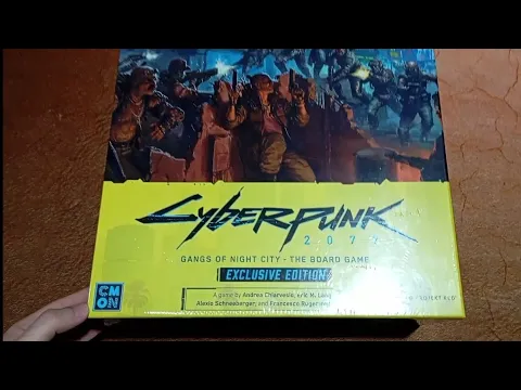 LET'S OPEN: Cyberpunk 2077 Gangs of Night City Board Game (CMON Kickstarter) - Core box