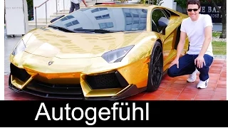 AU79 Golden Lamborghini Aventador LP700-4 in Miami Beach Gold Plated Lambo