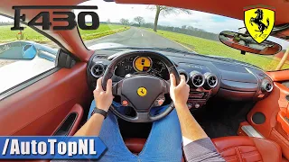 FERRARI F430 4.3 V8 8500RPM POV Test Drive by AutoTopNL