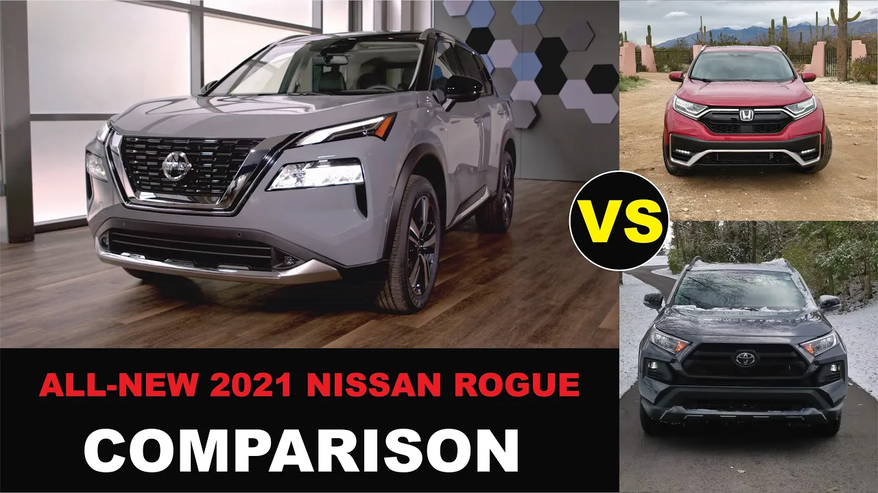 How does the ALL-NEW 2021 Nissan Rogue COMPARE to RAV4 & CR-V?? | Comparison and First Look