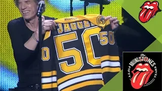 The Rolling Stones - Mick Jagger and his Boston Bruins Shirt