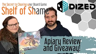 Secret to Clearing your Board Game Shelf of Shame - Apiary Review learnt using Dized with GIVEAWAY!