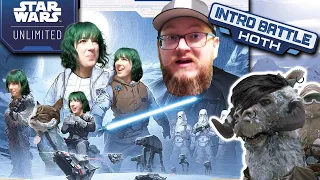 Star Wars Unlimited Intro Battle Hoth Gameplay