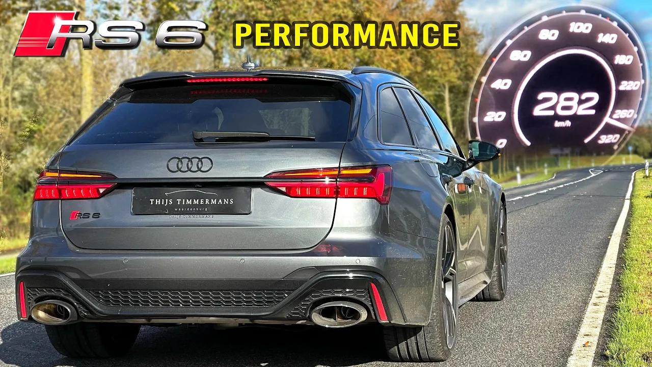 2024 Audi RS6 Performance // Acceleration TOP SPEED & SOUND