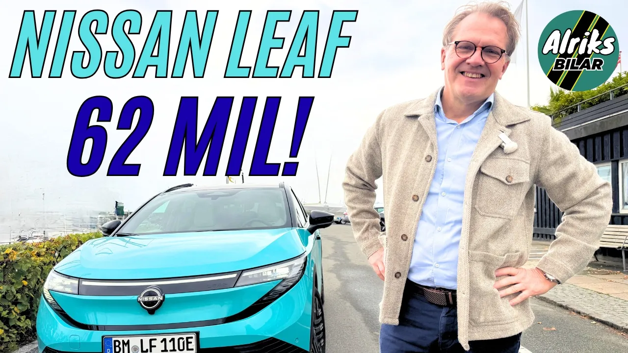 Nya Nissan Leaf går 62 mil och är modern och komfortabel. Men …