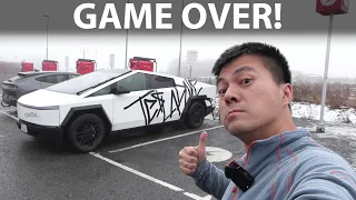 Tesla Cybertruck Long Range 1000 km challenge