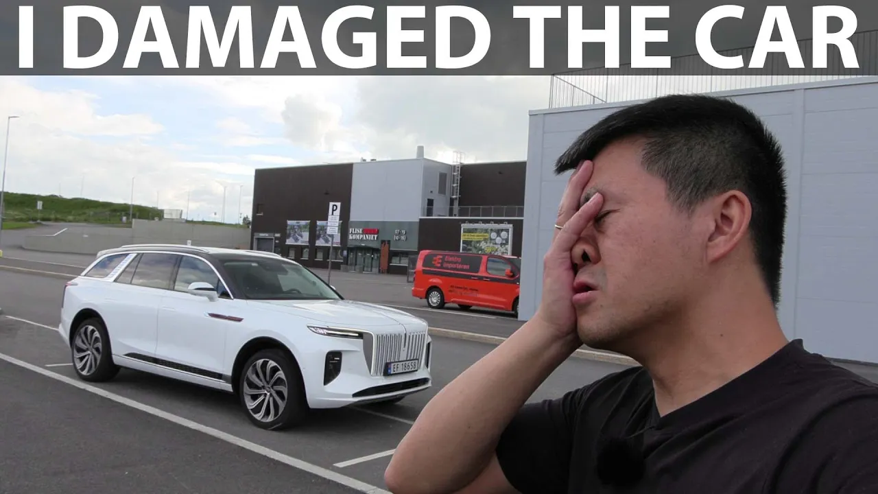 Hongqi E-HS9 Exclusive+ autoparking test