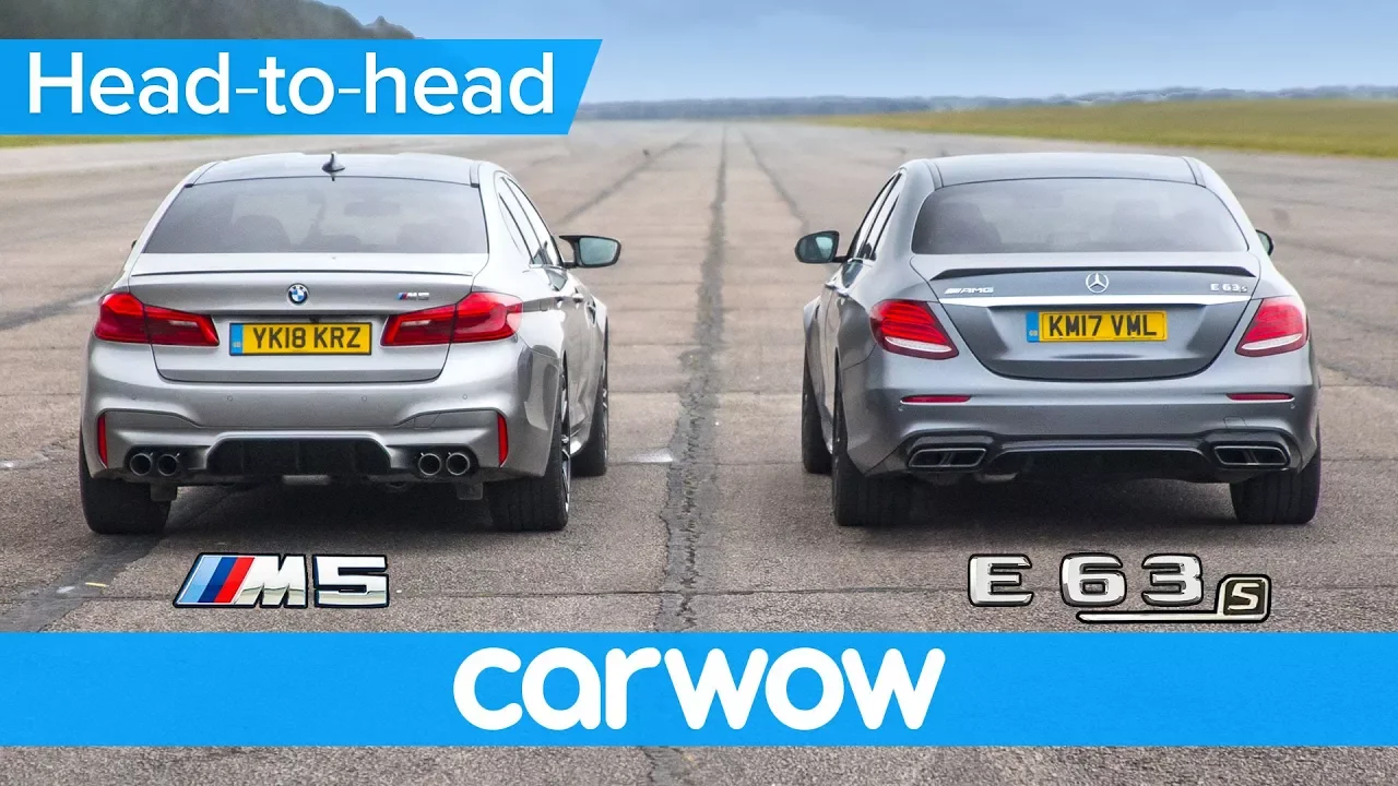 New BMW M5 vs Mercedes-AMG E63 S - DRAG RACE, ROLLING RACE & BRAKE TEST