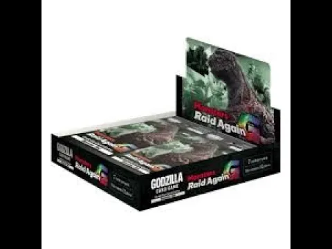 Godzilla monsters raid again TCG Box Break : Two Gold Card Pulls from one box!