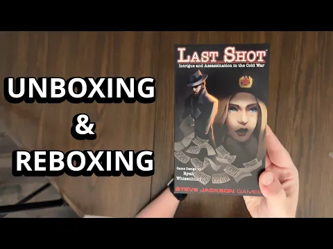 Last Shot - An Assassination Card Game - Unboxing & Reboxing - What's in the Box?