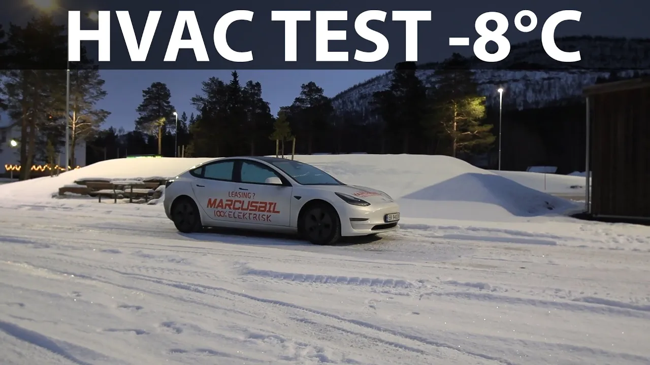 Sleeping in 2021 Tesla Model 3 in -8°C