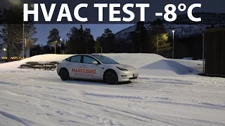 Sleeping in 2021 Tesla Model 3 in -8°C