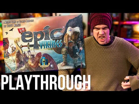 Fury of the Gods! - Tiny Epic Vikings Board Game Playthrough!