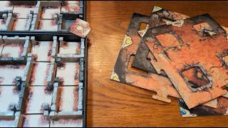 Putting together the game board for Labyrinth Special Edition