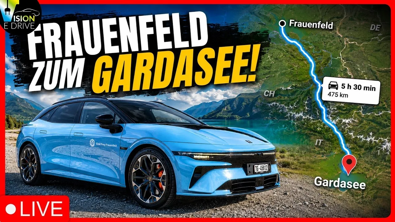 LIVE aus dem ZEEKR 7GT! 500km Roadtrip über den Gotthardpass bis zum Gardasee!