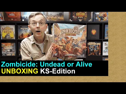 Zombicide: Undead or Alive Unboxing | KS Full Steam Pledge + AddOns