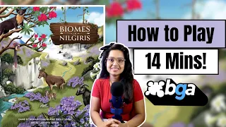 Biomes of Nilgiris - How to Play on Board Game Arena in 13 Mins!